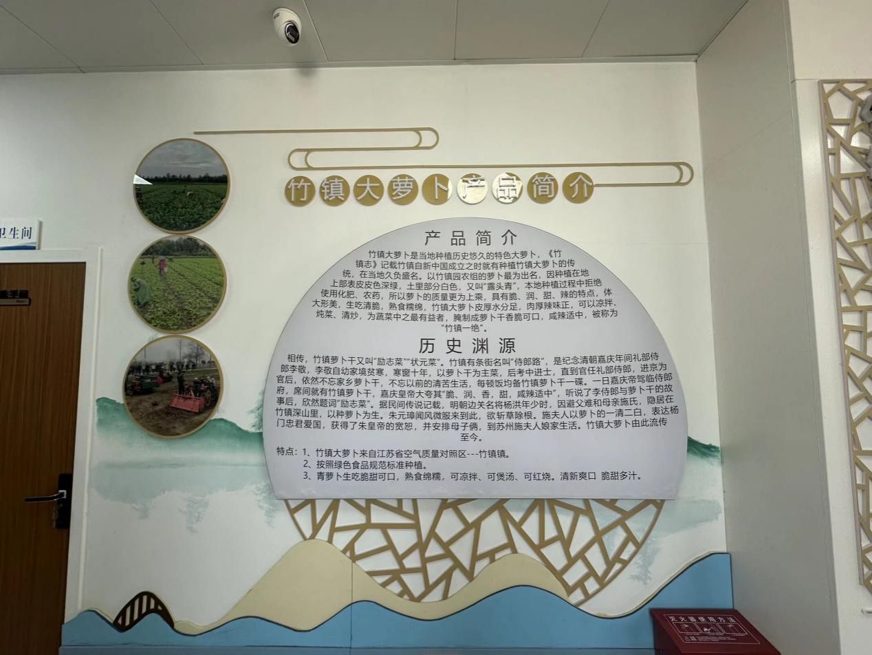 03图为竹镇大萝卜产品简介。艾思语供图